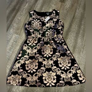 Black dress mid length